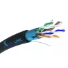 Verkkokaapeli Extralink Twisted Pair CAT5E FTP (F/UTP) V2 ulkokäyttöön 305M musta