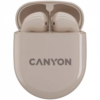 Canyon Bluetooth-headset TWS-6 pelitila/BT 5.3 beige retail (CNS-TWS6BE)