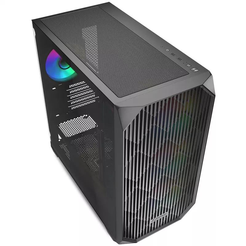 Sharkoon MK3 RGB Micro Tower musta