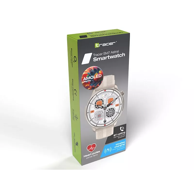 Älykello TRACER SM7 Astral Starlight — Bluetooth, sykemittari