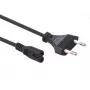 Maclean MCTV-809 virtajohto EU-pistoke - Figure-8 (C7), 1,5 m