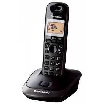 Panasonic KX-TG2511 DECT-puhelin musta numeronäytöllä