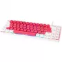 GAMIAC TKL69G SF -pelinäppäimistö, Kailh Blau - valkoinen/punainen