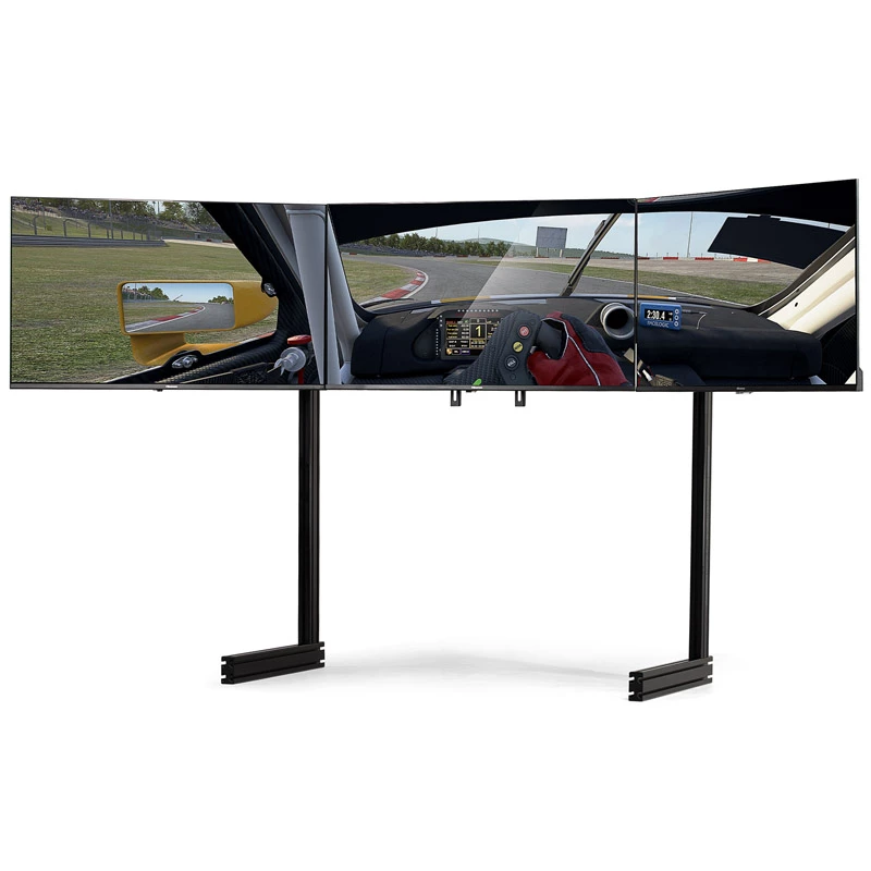 Next Level Racing Elite vapaasti seisova kolmen näytön jalusta, 21–43 tuumaa, musta