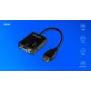 Adapteri HDMI-VGA äänellä AK-76 Savio SAVAK-76