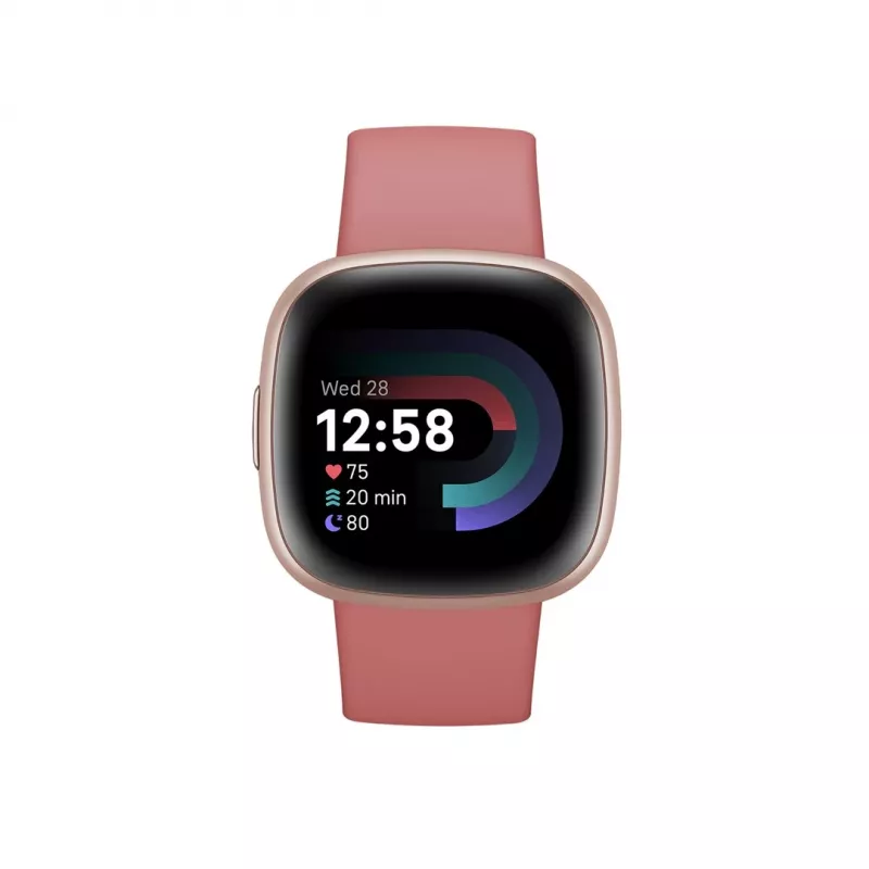 Älykello Fitbit Versa 4 digitaalinen kosketusnäyttö rose