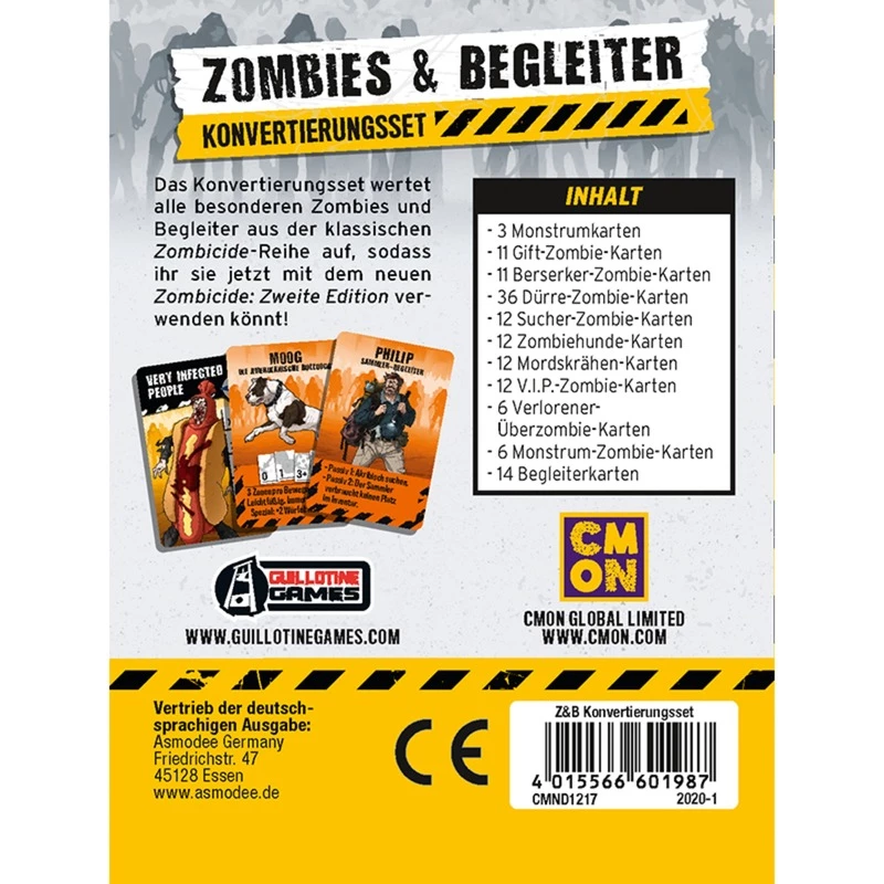 Zombicide 2. Edition - Zombies & Begleiter, lautapelin muunnossarja
