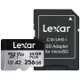 Muistikortti microSD 256GB C10 A2 U3 V30 205/150MB/s Silver Plus