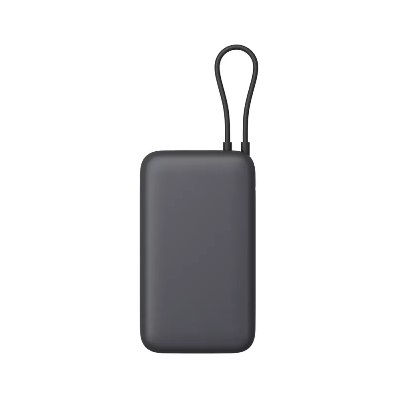 Varavirtalähde Xiaomi 20000mAh sisäänrakennetulla kaapelilla, tummanharmaa, malli 61828