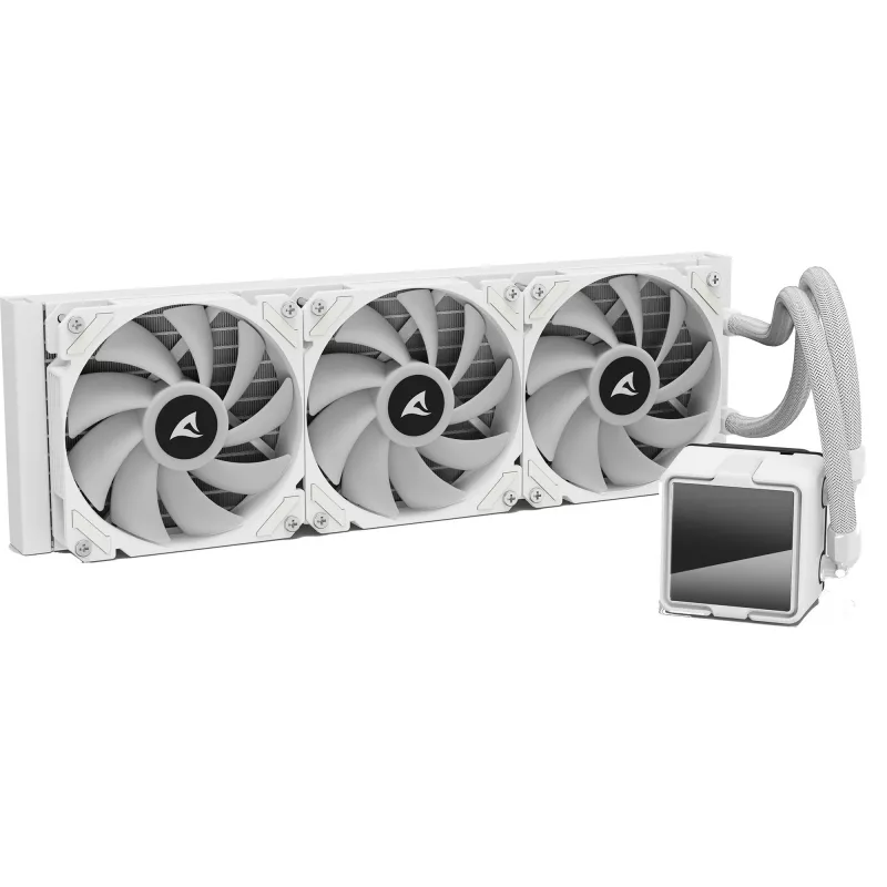 All-in-One-vesijäähdytys CPU:lle Sharkoon S60 ARGB valkoinen 360 mm jäähdytin