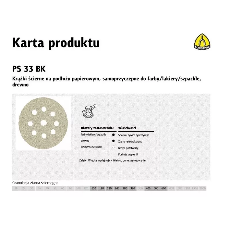 K.PUCK 225 PS33BK koko 150 OTW. GLS38 /50 kpl