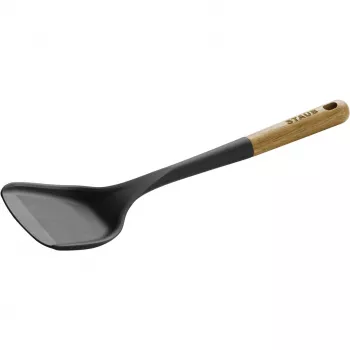 Staub wok-käännin 1003589 lämmönkestävä silikoni, keittiötyökalu pitkällä kahvalla