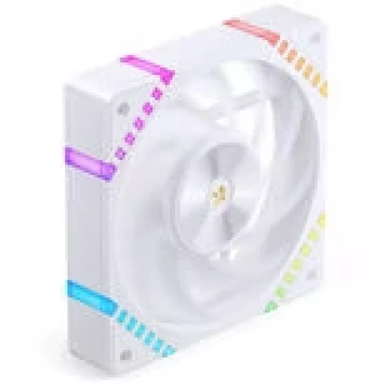120 mm ARGB PWM -kotelotuuletin Jonsbo HF2-120 valkoinen – 120 mm, PWM, ARGB