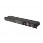 Patch-paneeli LANBERG PPS5-1048-B 48-porttia 1U 19 tuumaa Cat5e FTP musta