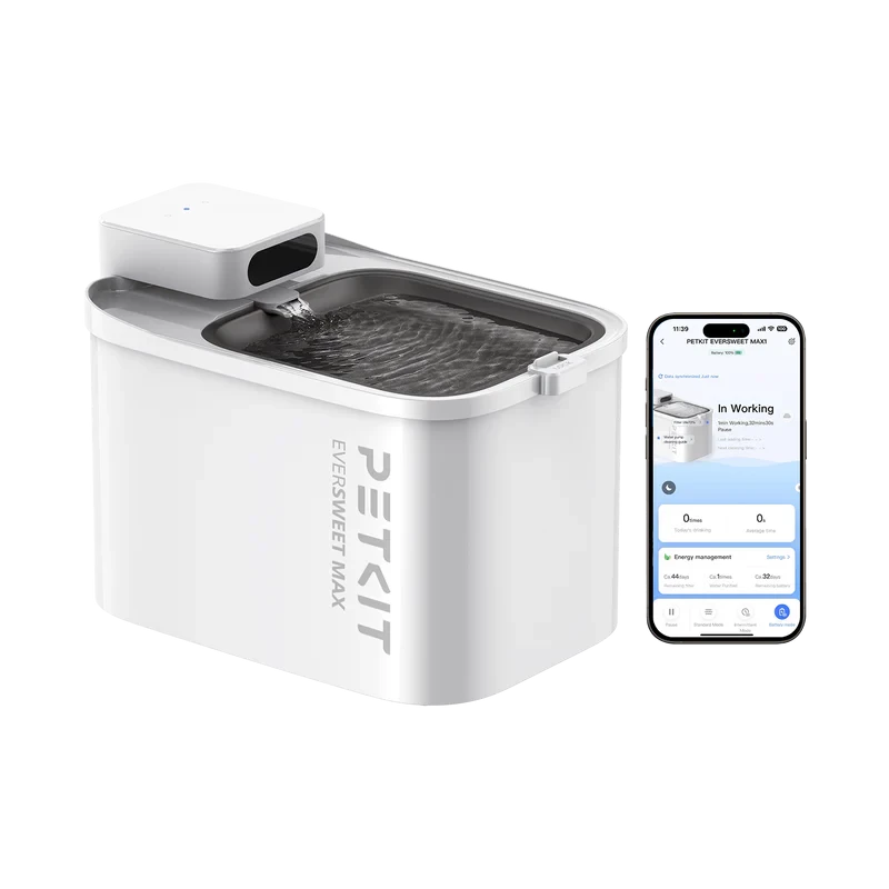 PETKIT juoma-automaatti Eversweet Max UVC — 3 L tilavuus, elintarviketurvallinen ABS, valkoinen