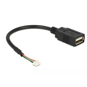 USB-kaapeli DeLOCK 84834 USB 2.0 0,15 m musta