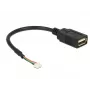 USB-kaapeli DeLOCK 84834 USB 2.0 0,15 m musta