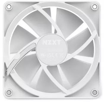 NZXT kotelotuuletin F120 RGB 120 mm valkoinen, 4-napainen, 1800 kierr./min, 50,18 CFM, 18 LED