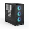 Fractal Design Pop 2 Air musta Solid Midi-Tower-PC-kotelo — ATX-tuki, 3x 120 mm etutuulettimet, 2,5/3,5 inch asemapaikat, 215×481×462 mm