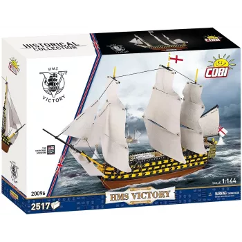 Rakennussarja Cobi HMS Victory — 2 517 osaa, yksityiskohtainen historiallinen purjelaivamalli