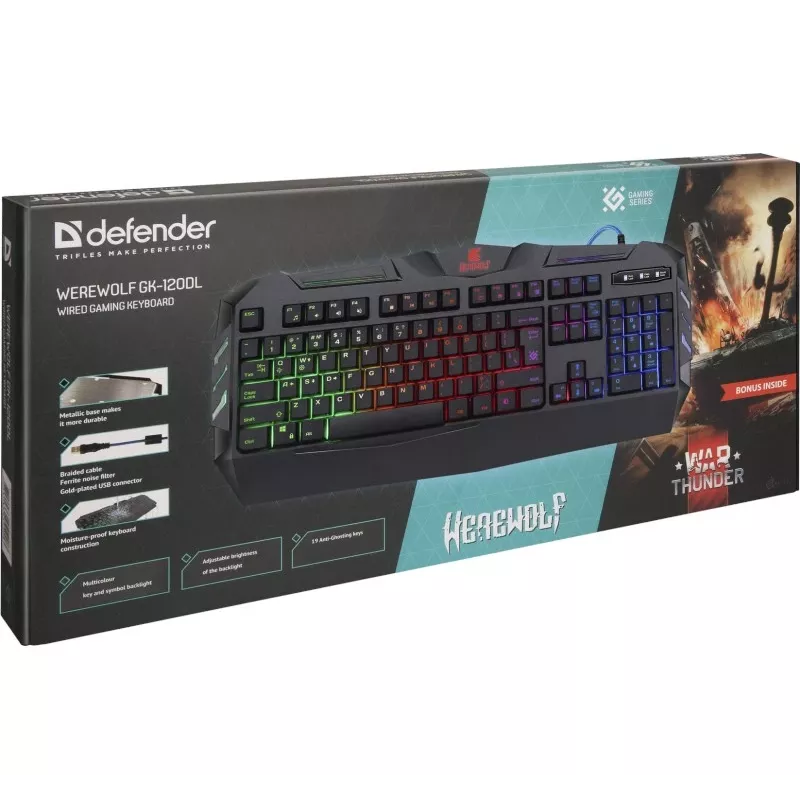 Defender pelinäppäimistö WEREWOLF GK-120DL