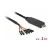Sarjakaapeli DeLOCK 63946 USB 2.0 Type-C 2m musta