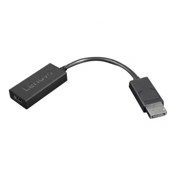 Lenovo 4X90R61023 DisplayPort–HDMI 2.0b -adapteri, DP-uros – HDMI-naaras, 22,5 cm, 4K, musta