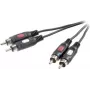 SpeaKa Professional SP-7869760 audiokaapeli 0,5 m 2 x RCA musta (SP-7869760)