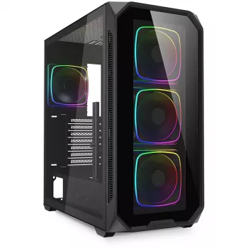 PC-kotelo Sharkoon AK5G RGB Midi Tower musta