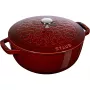 Pyöreä valurautapata Staub Lilie – 3,5 l, Grenadine