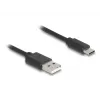 DeLOCK USB-kaapeli USB 2.0 0,75 m USB A USB C musta 90368