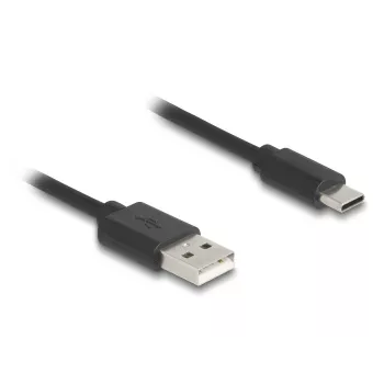 DeLOCK USB-kaapeli USB 2.0 0,75 m USB A USB C musta 90368