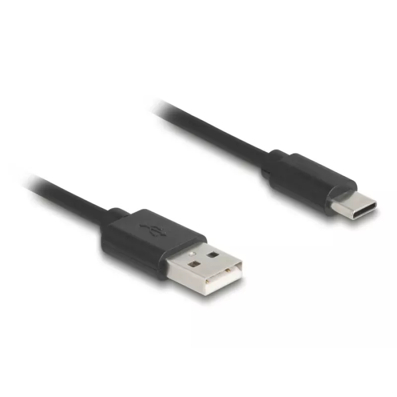 DeLOCK USB-kaapeli USB 2.0 0,75 m USB A USB C musta 90368