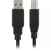 USB 2.0 -kaapeli, USB-A uros > USB-B uros (musta, 2,0 metriä)