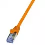 LogiLink PrimeLine - patch-kaapeli - RJ-45 (M) - RJ-45 (M) - 7.5 m - SFTP, PiMF - CAT 6a - halogeeniton - oranssi