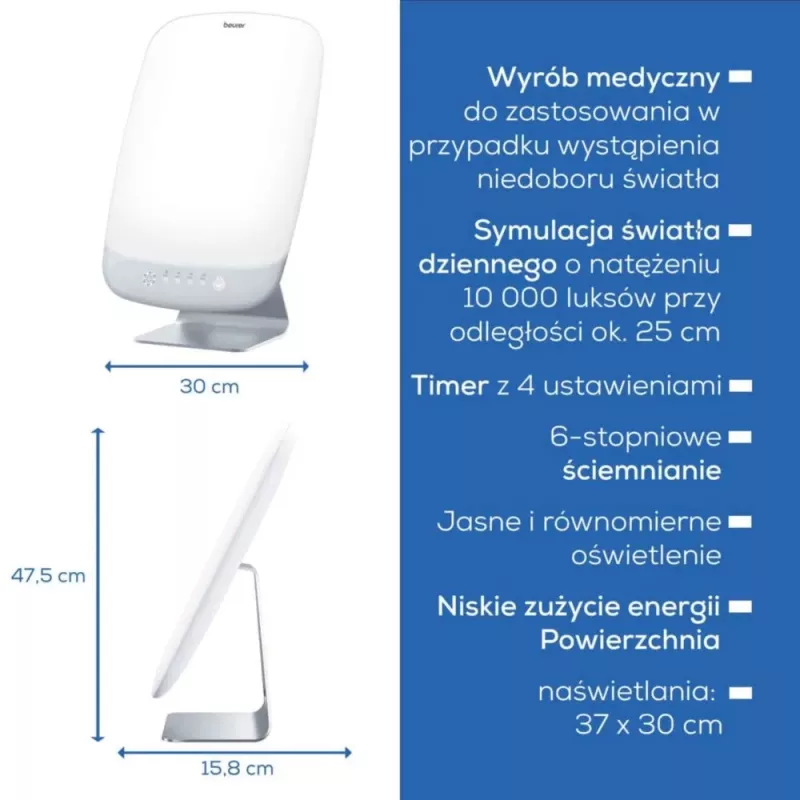 Valoterapialamppu Beurer TL95 (malli 60844) LED 10 000 lux