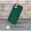 Suojakotelo Devia Woven2 iPhone 11 Pro, vihreä