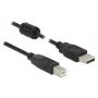USB-kaapeli DeLOCK 2m USB 2.0-A USB 2.0-B musta