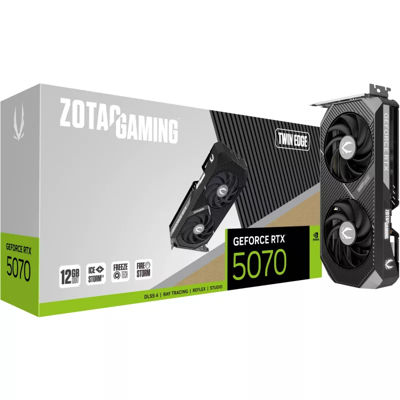 ZOTAC GAMING GeForce RTX 5070 Twin Edge 12GB GDDR7 -näytönohjain