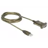 Sarjakaapeli DeLOCK 64073 USB Type-A DB-9 läpinäkyvä 2m