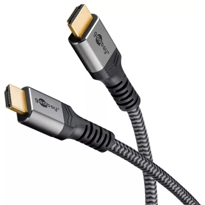 Goobay 65262 HDMI-kaapeli 3 m HDMI Type-A (Standard) harmaa (65262)