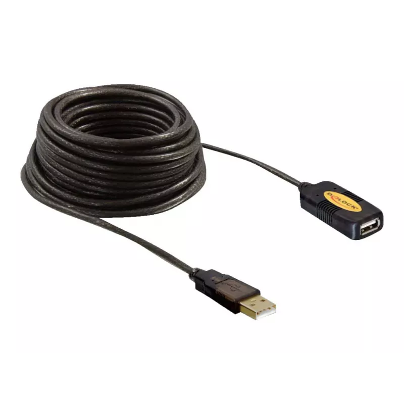 USB-kaapeli DeLOCK 82446 USB 2.0 10m musta