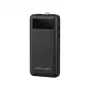 Powerbank RealPower PB-10000 Plus 10 000 mAh 20 W 2×USB-A 1×USB-C musta
