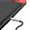 USB-C–USB-C-kaapeli Baseus Cafule Metal – 2 m, 100W latausteho, USB 2.0 (480 Mbit/s), sinkityt koskettimet, musta