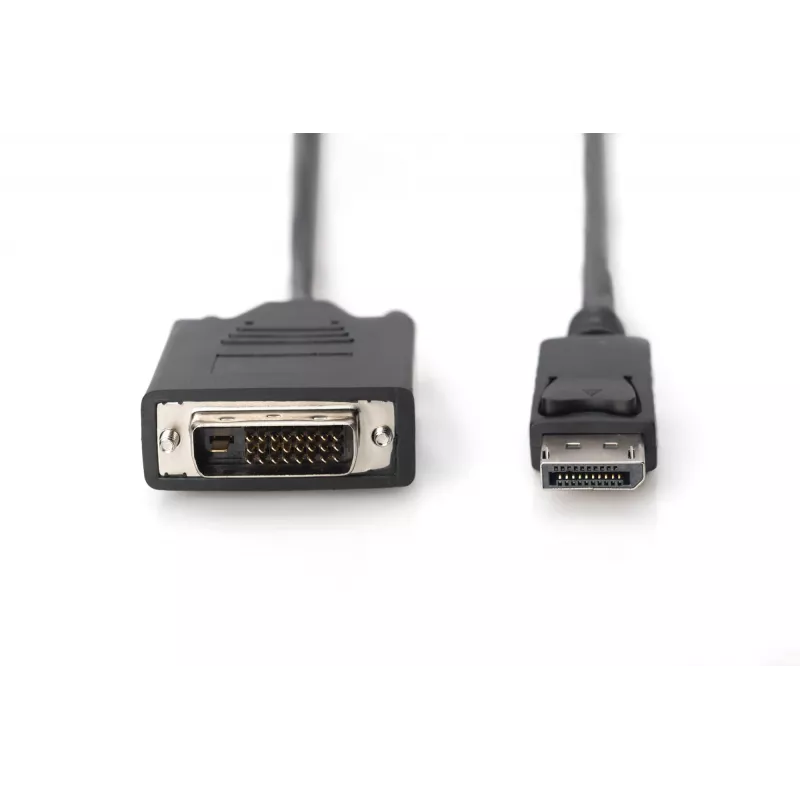 ASM AK-340301-030-S ASSMANN kaapeli Displayport 1.1a lukituksella Type DP/DVI-D (24+1) M/M musta 3 m