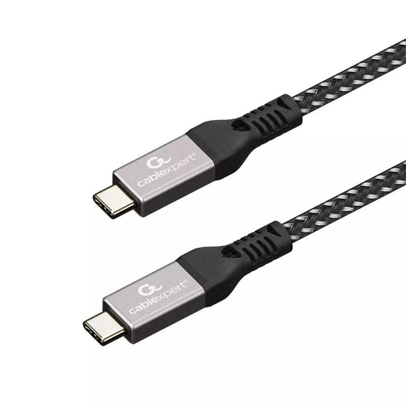 USB-C–USB-C-kaapeli GEMBIRD CCBP-USB4-CMCM240 1,5 m, USB4 Gen 3x2, 40 Gbit/s, 240 W, musta