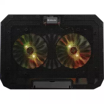 Kannettavan jäähdytysalusta DEFENDER NS-510, 2 tuuletinta, 2×USB-liitäntää ja RGB-valaistus