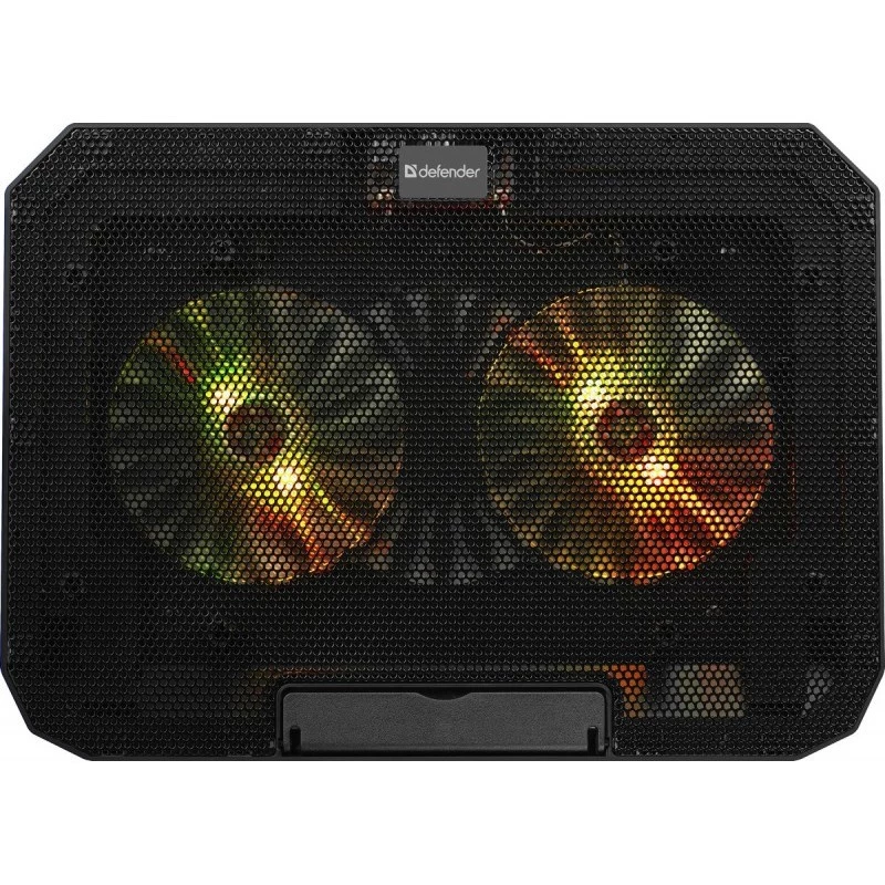 Kannettavan jäähdytysalusta DEFENDER NS-510, 2 tuuletinta, 2×USB-liitäntää ja RGB-valaistus
