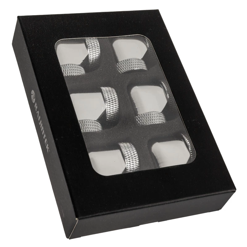 Raijintek Pelias D160906 16 mm 90° sovitin (6 kpl), hopea