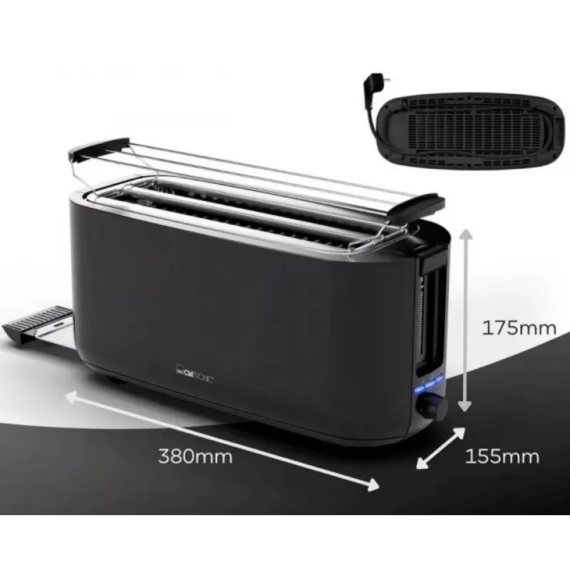 Clatronic TA 3802 4 viipaletta 1400 W musta